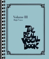 The Real Vocal Book Volume 3 piano sheet music cover